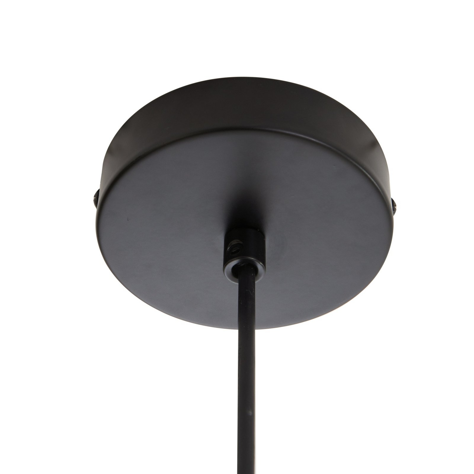 Lucande hanglamp Helva, wit, 1-lamp, Ø40cm, draaibaar