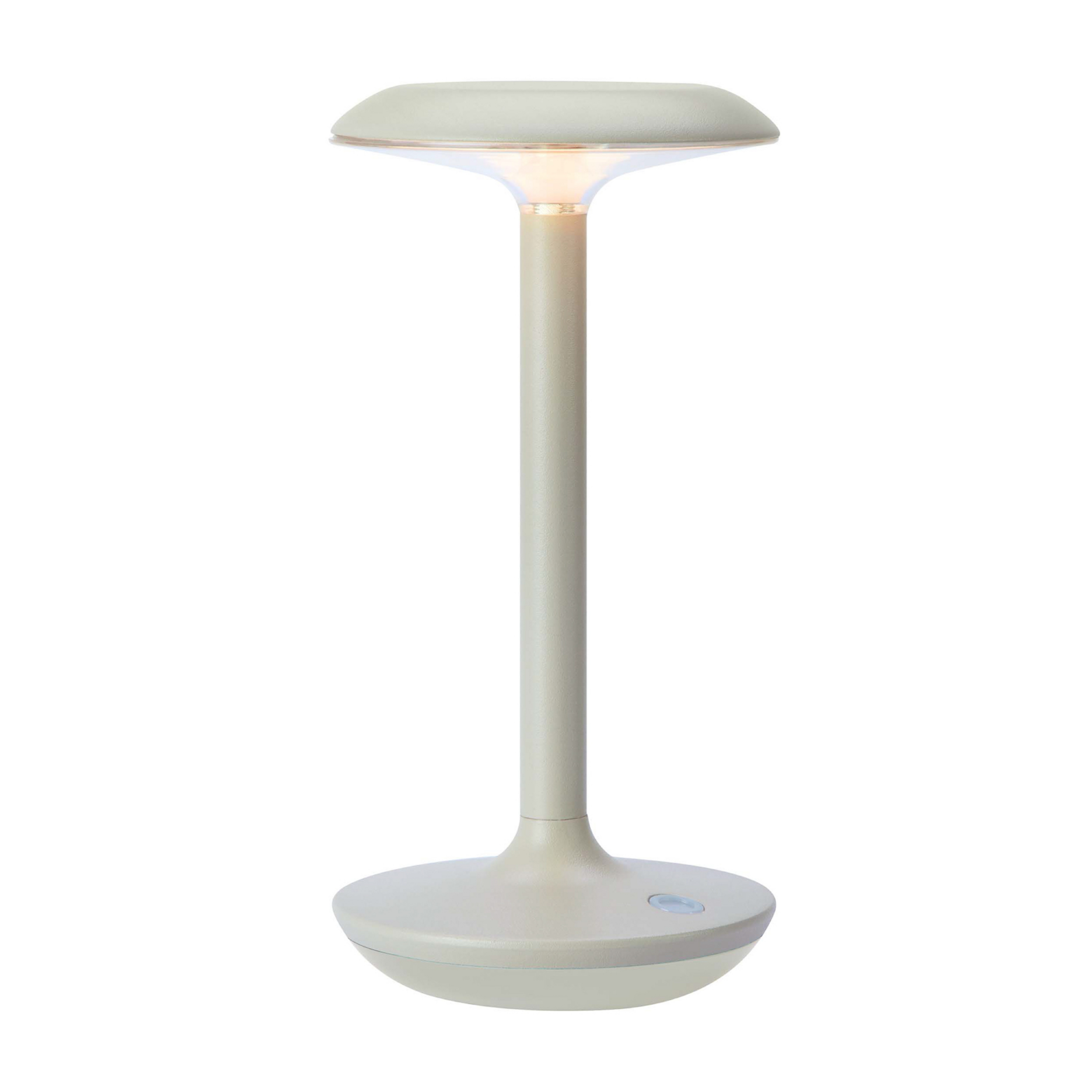 LED stolní lampa Petit, greige, hliník, IP44
