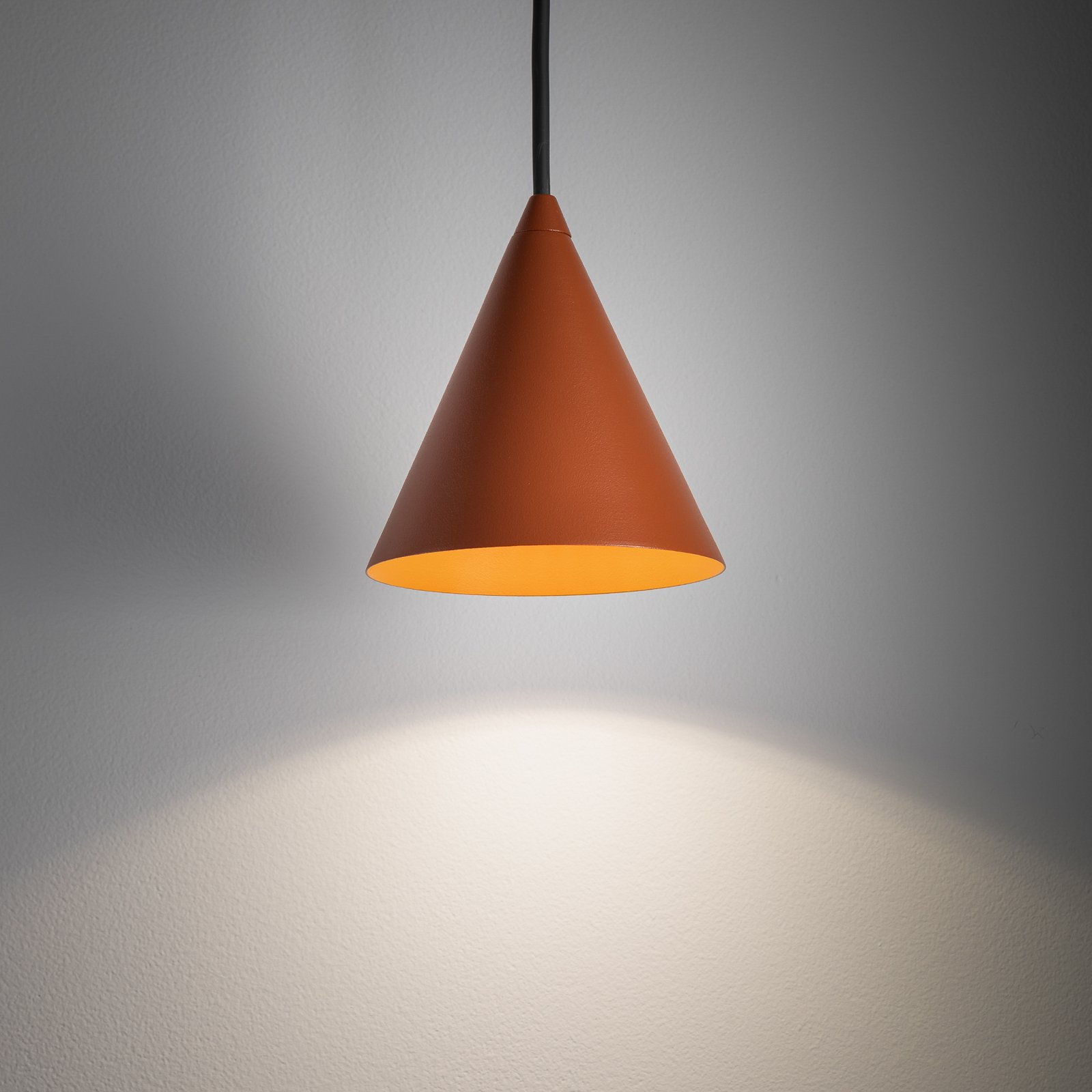 Żyrandol ZENITH, terakota, Ø 11 cm, metal, GU10
