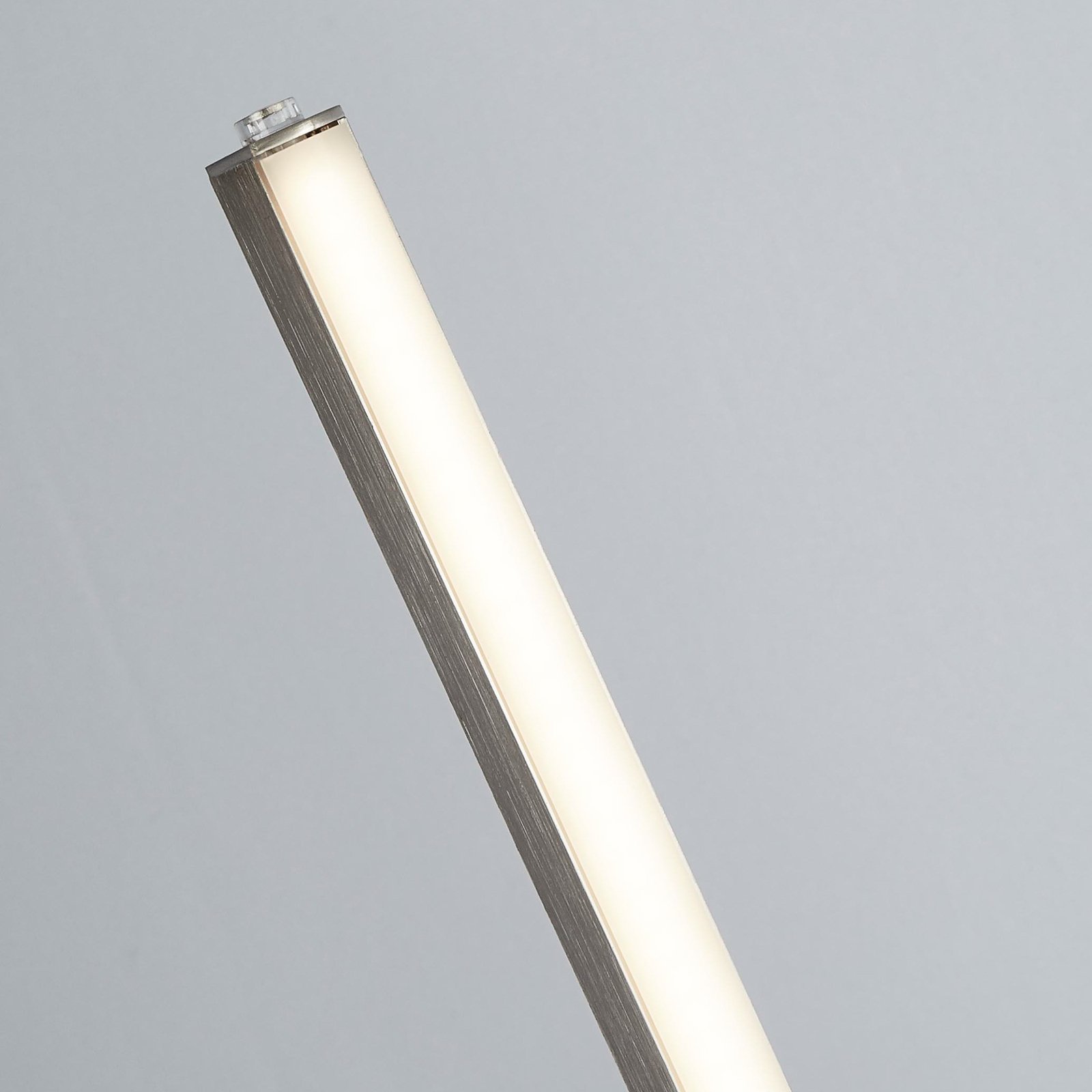 Tribeca LED talna svetilka, srebrna/opalno bela, kovina, CCT, 150 cm