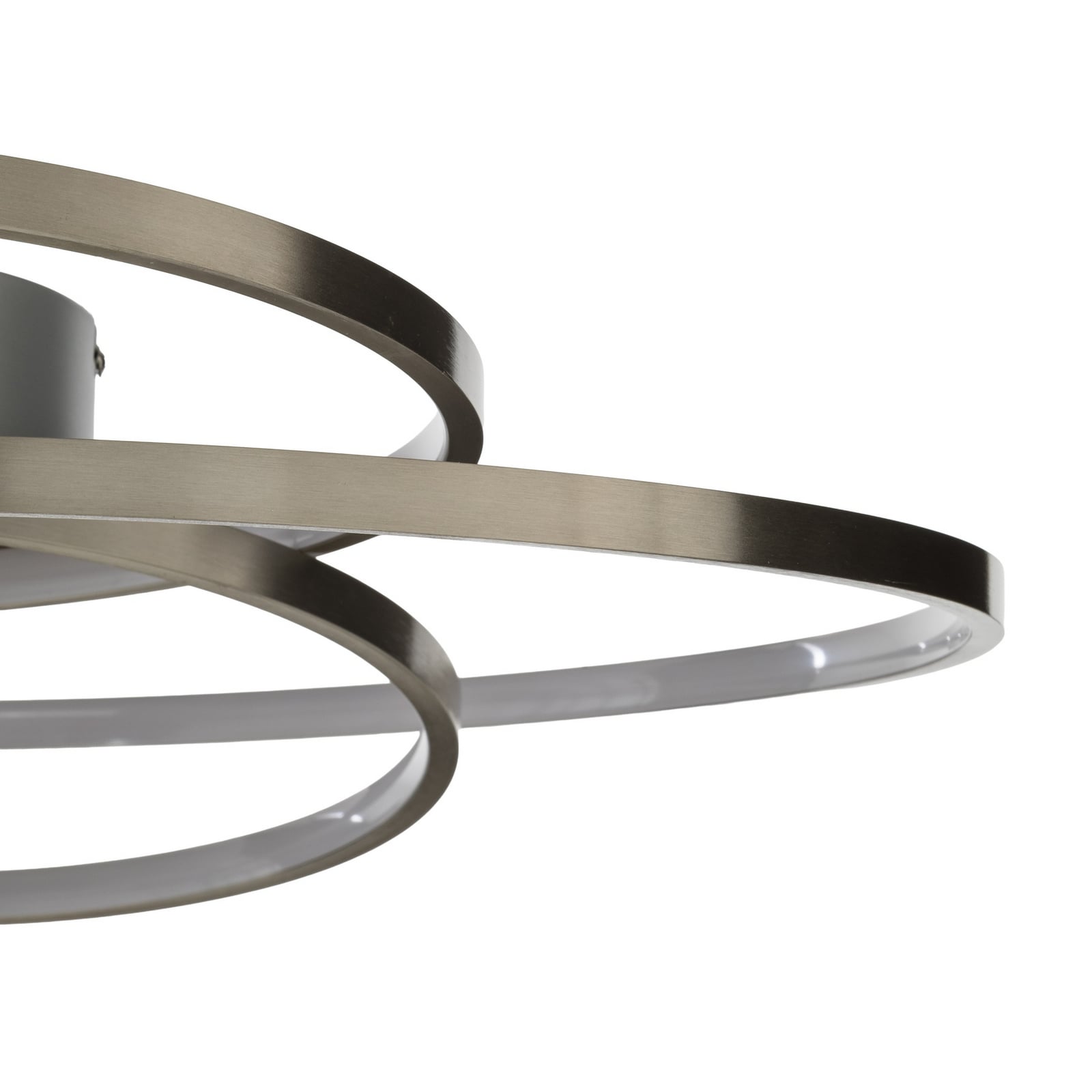 Lindby LED-Deckenlampe Joline, Ø 60 cm, nickelfarben, Metall Lindby LED-Deckenlampe Joline, Ø 60 cm, nickelfarben, Metall