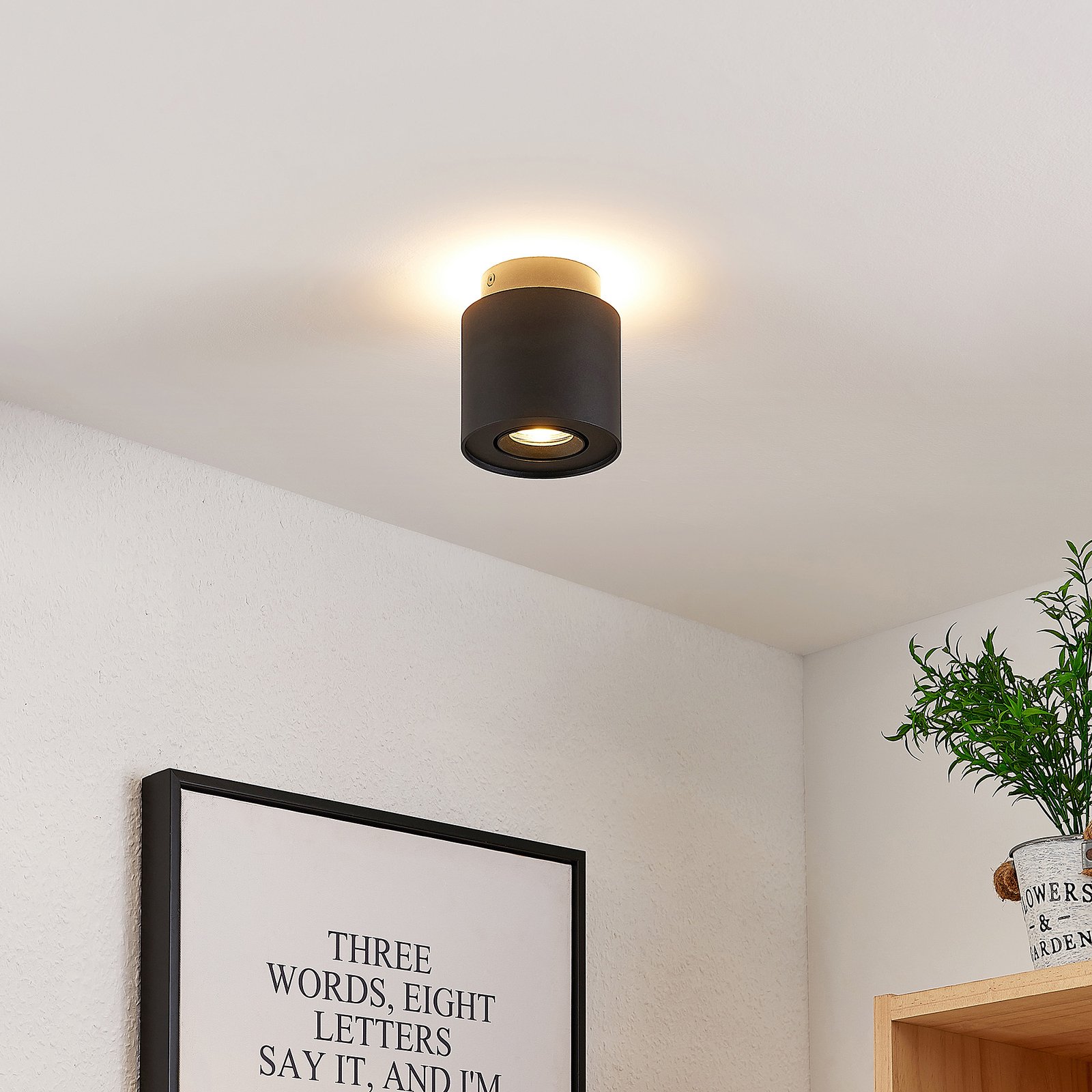 Walisa Ceiling Lamp Black/Clear - Arcchio