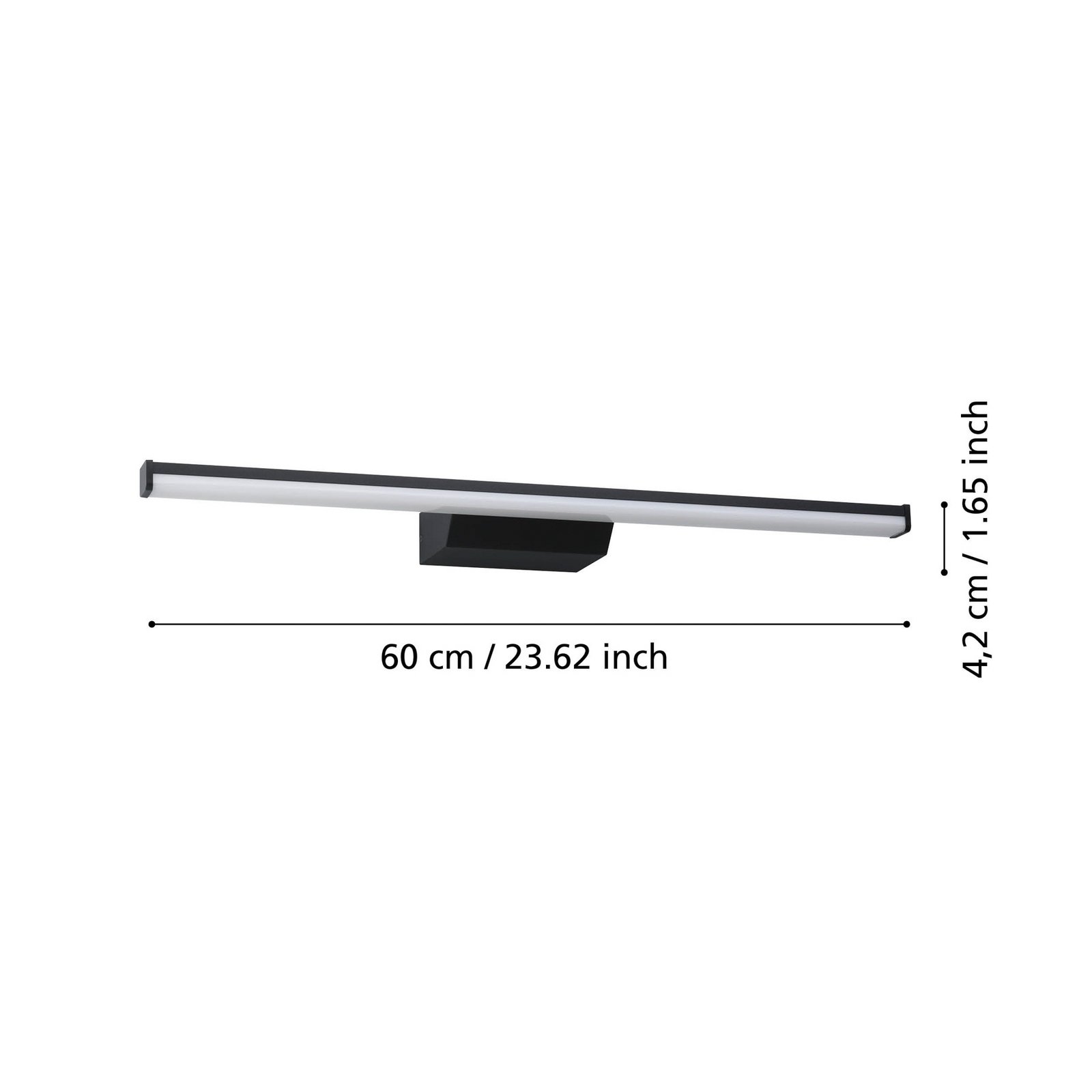 Rinroe golvlampa, höjd 140,5 cm, svart, stål