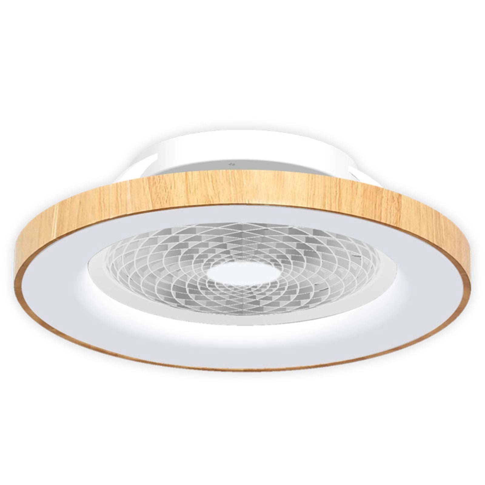 Smart LED plafondventilator Tibet, houtkleur, stil - Mantra Smart LED plafondventilator Tibet, houtkleur, stil - Mantra