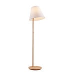 Jinda Floor Lamp White/Wood - Lucande