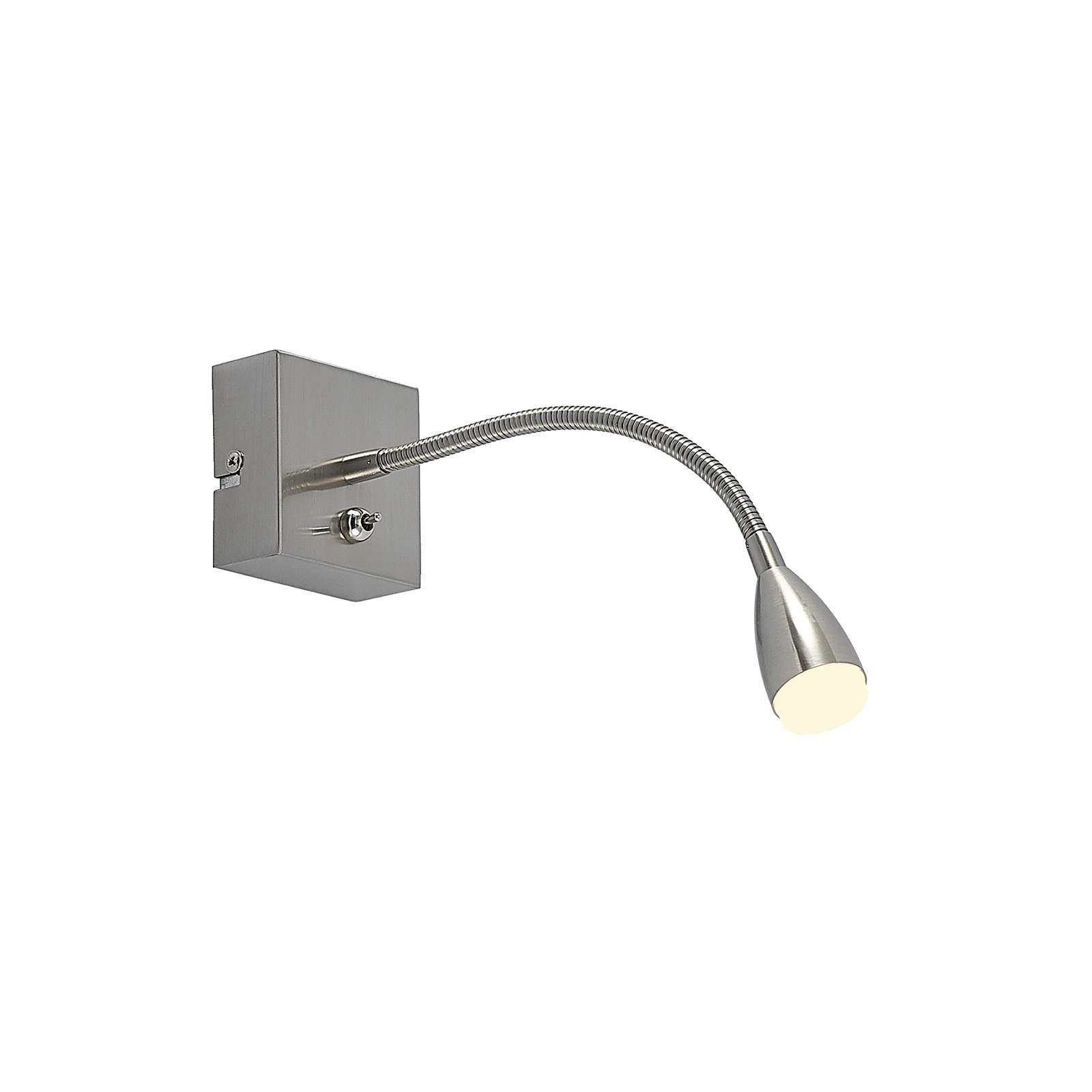 Lindby Jolka lampe de lecture LED, interrupteur, nickel
