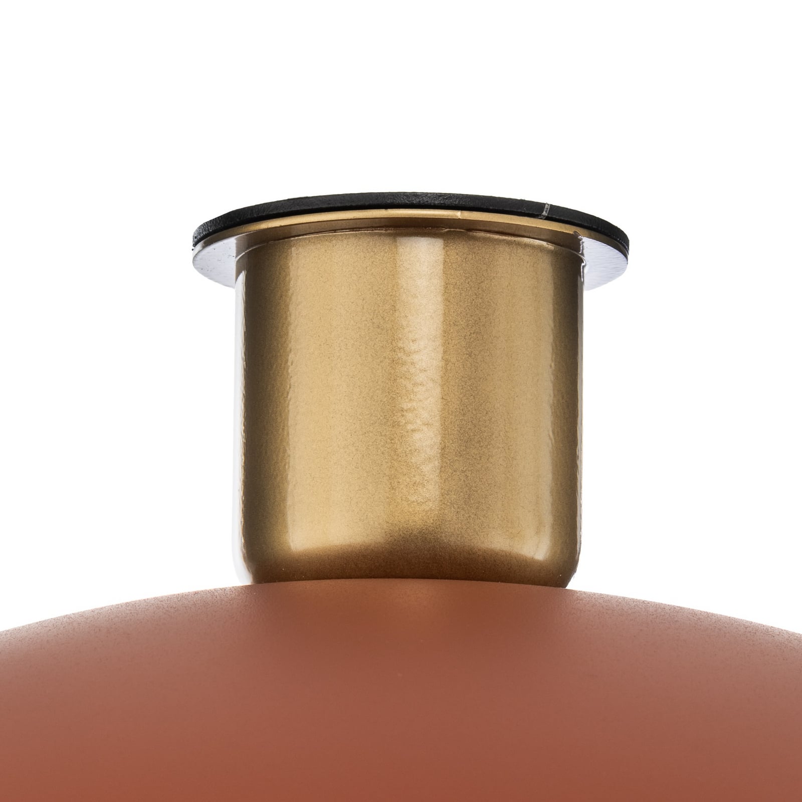 Deckenleuchte Sfera, Ø 50cm, rot/gold, Metall, E27