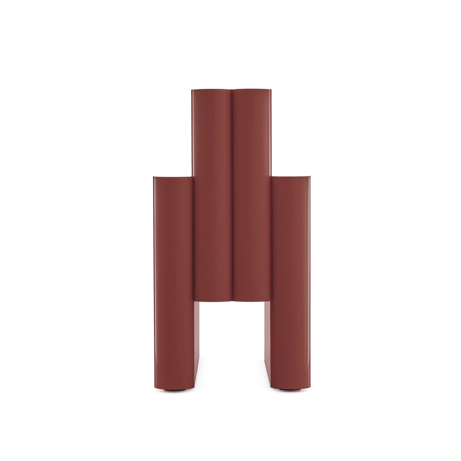 Magazine rack, dark red, 40 cm x 35 cm - Kartell