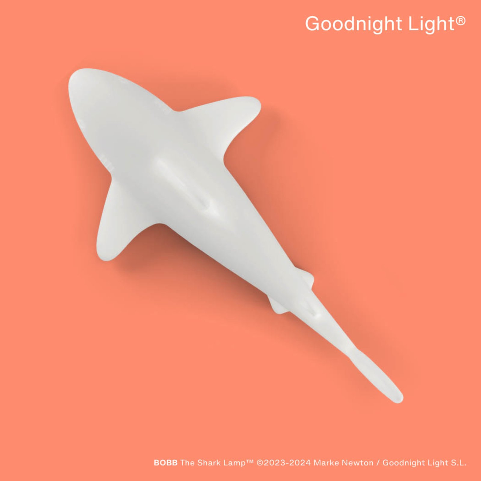 LED bulb BOBB the shark lamp, floatable, RGBW