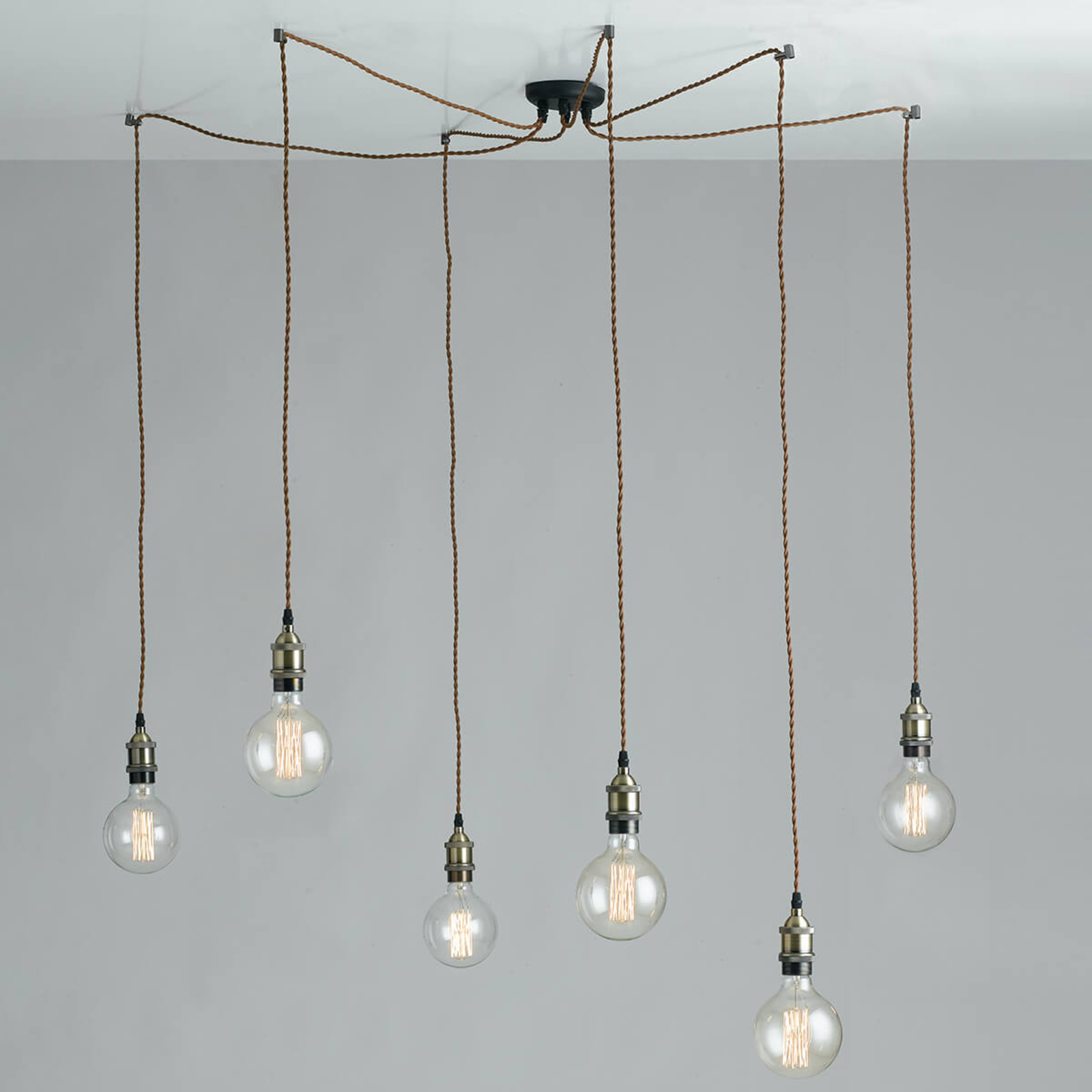 lampara colgante groove de estilo vintage