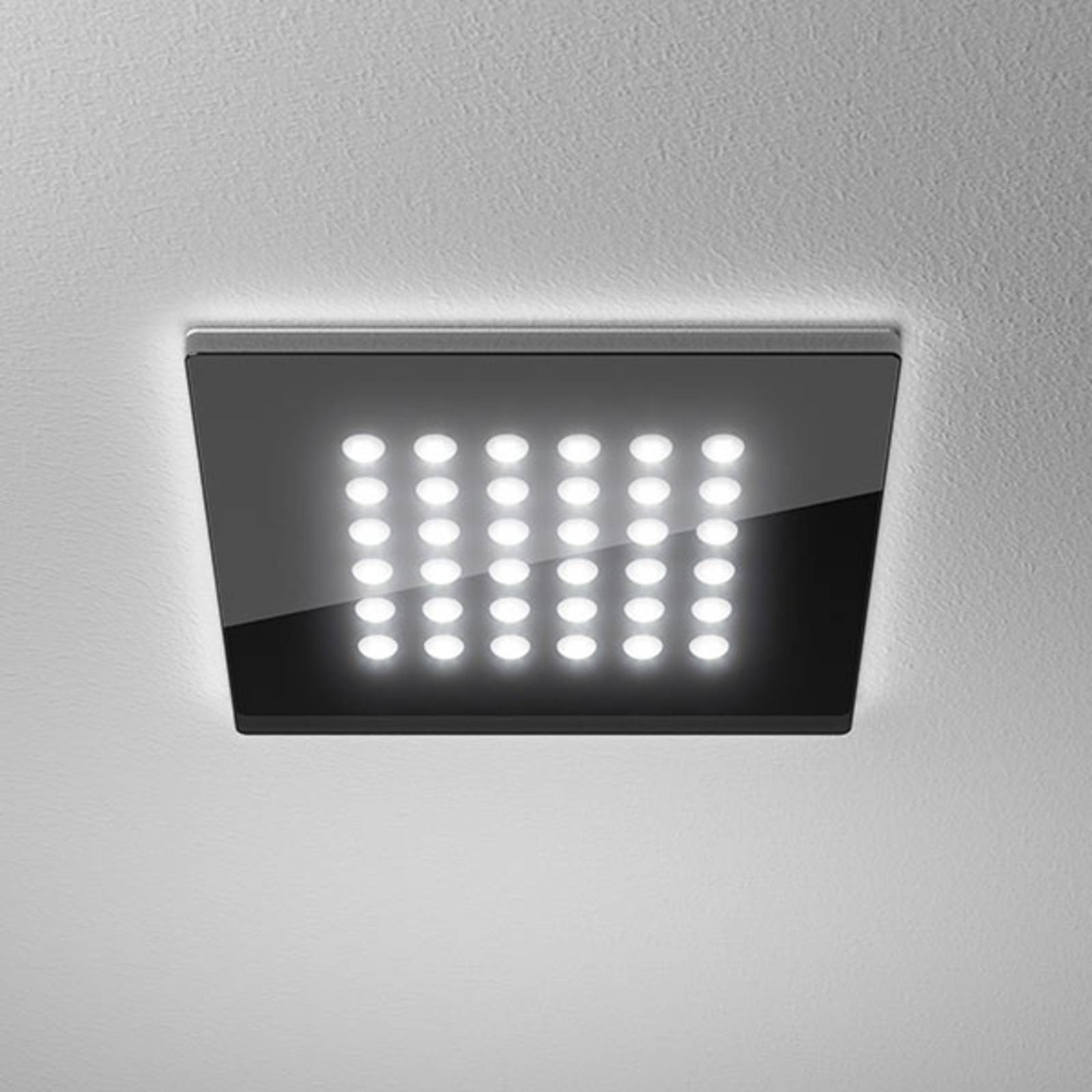 LTS Ploché čtvercové LED svítidlo Domino, 16 x 16 cm, 11 W