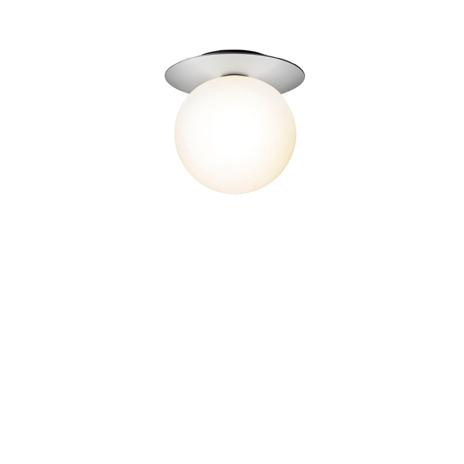 Liila 1 Vägg-/Plafond IP44 Large Light Silver/Opal White - Nuura