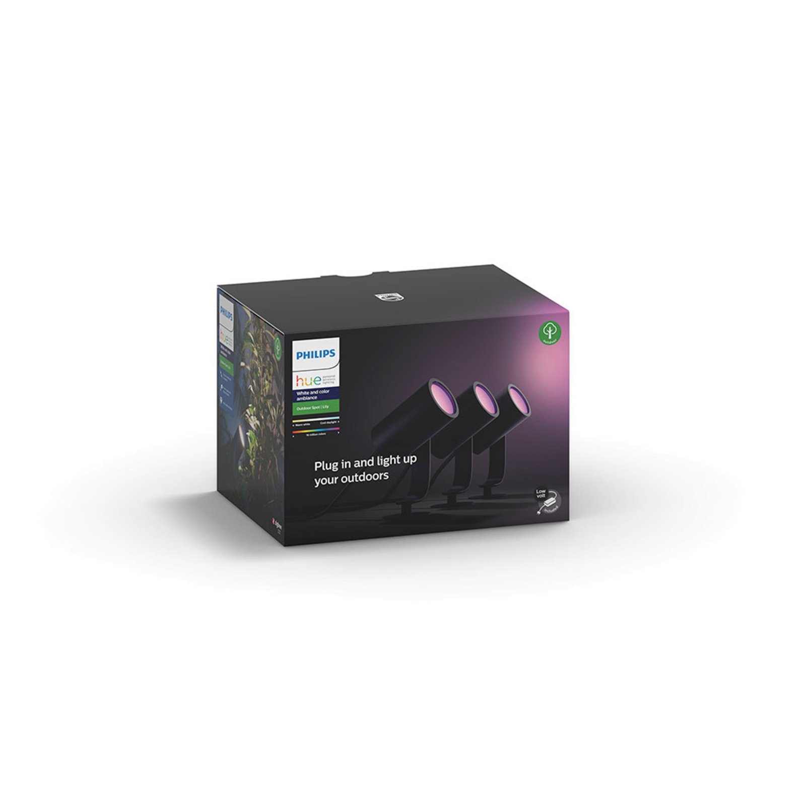 Lily Spike Spoturi Exterior 3x8W White/Color Amb. Antracit - Philips Hue