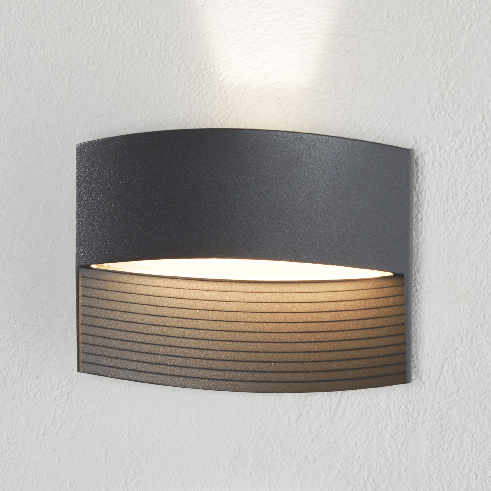 Lotus Applique d&#39;extérieur LED Lotus couleur anthracite