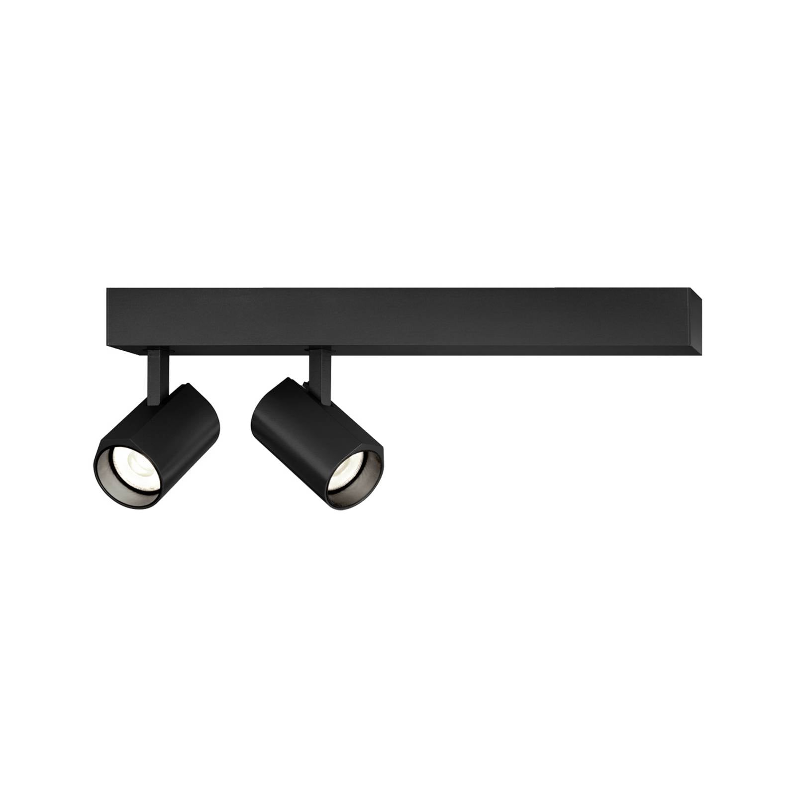 WEVER & DUCRÉ LED-Deckenstrahler Ceno schwarz 2.700 K 2-flg.