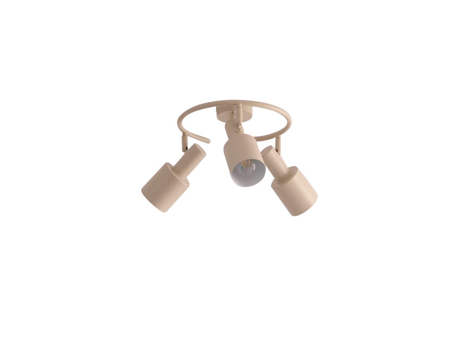 Ovelia 3 Round Stropné Lampa Beige - Lindby