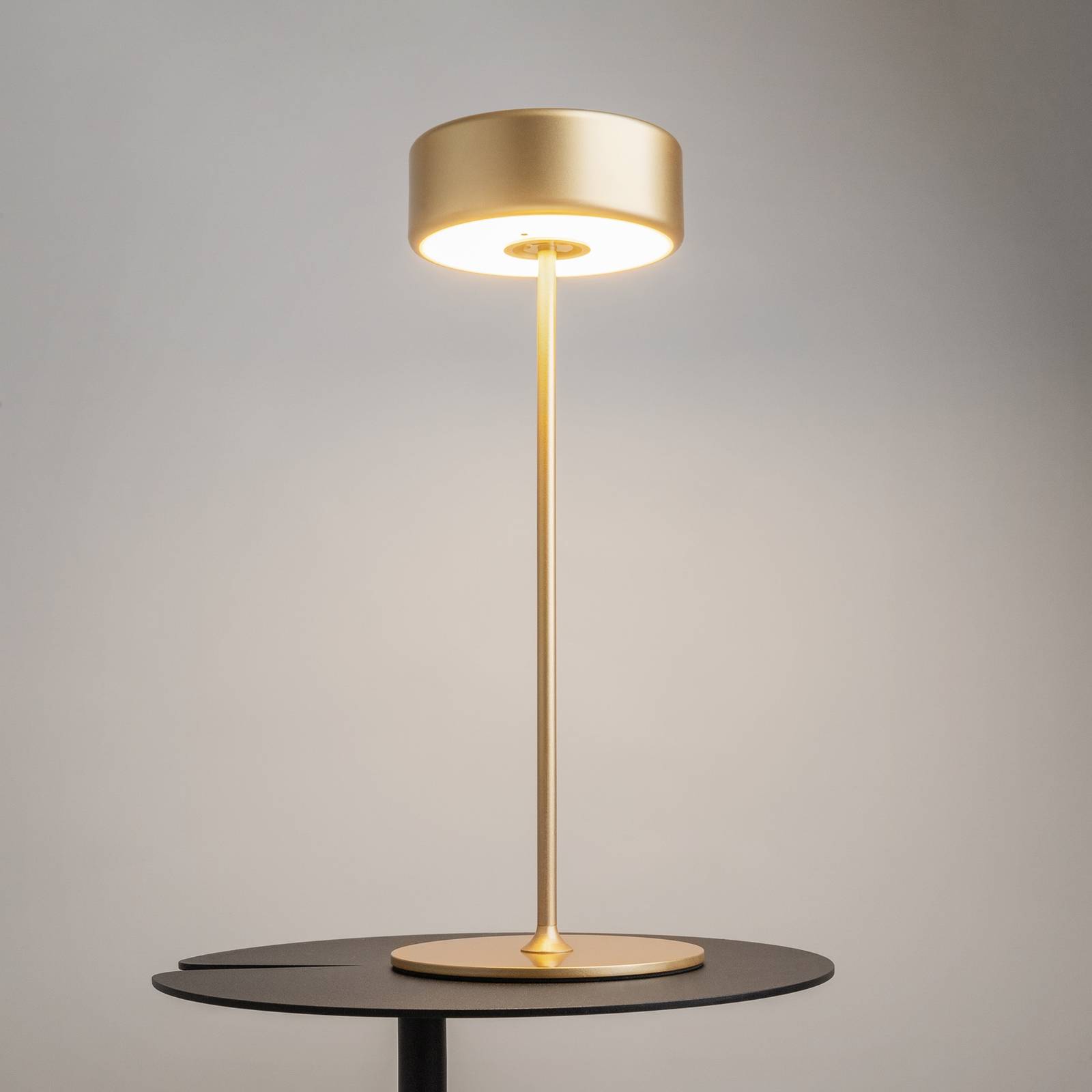 Maytoni LED-uppladdningsbar bordslampa AI Collaboration aluminium guld