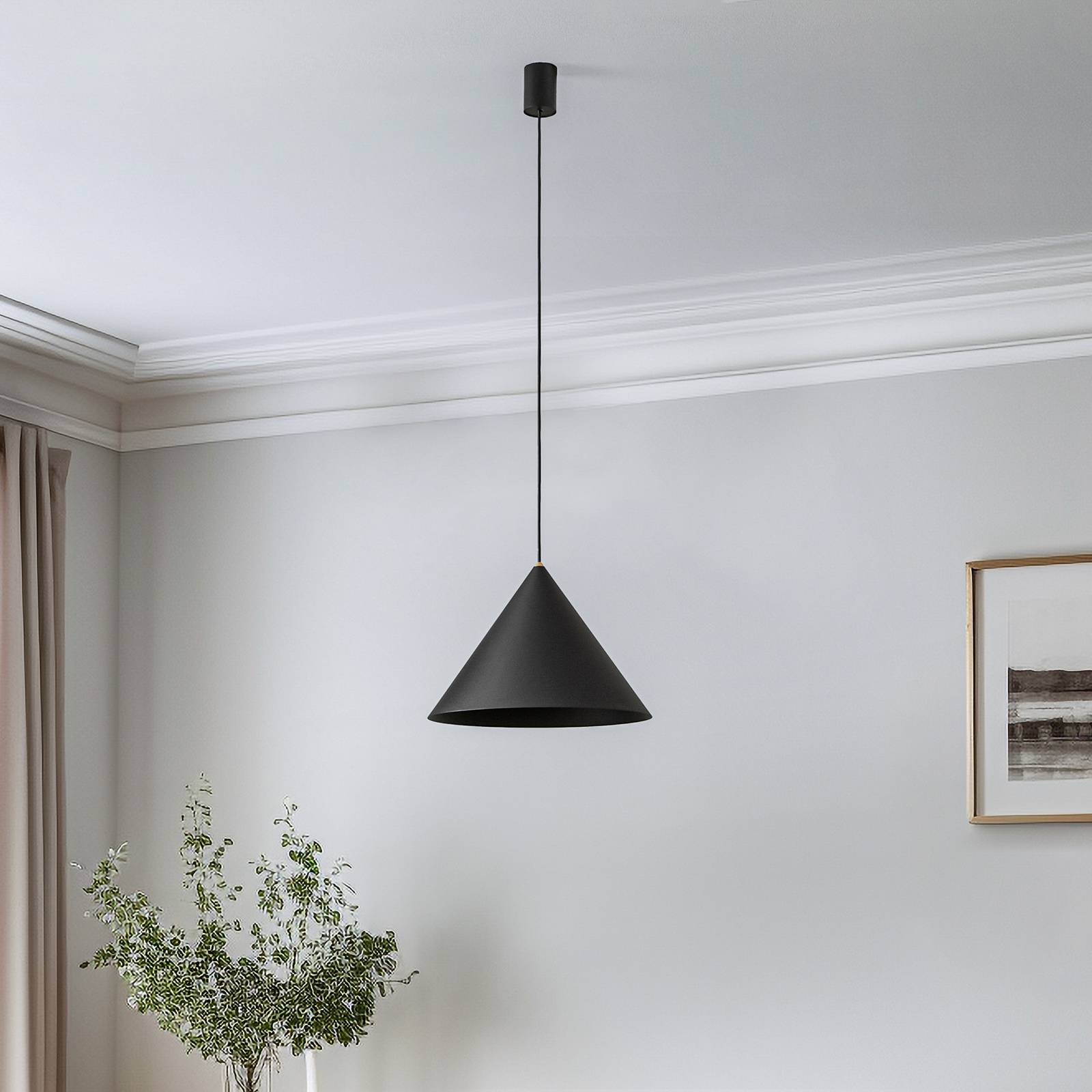 Lampa wisząca Zenith M, czarna, Ø 35 cm