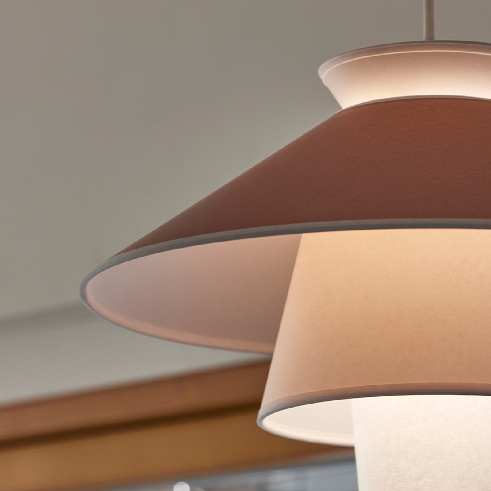 Ruche Hängeleuchte, Ø 40cm, marshmallow - MARKET SET