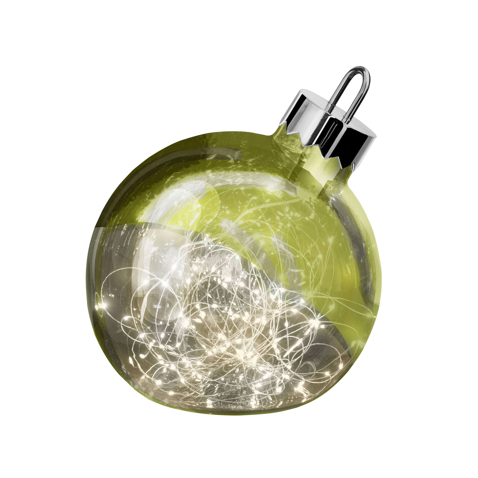 Dekoleuchte Ornament, grün, Ø 25 cm