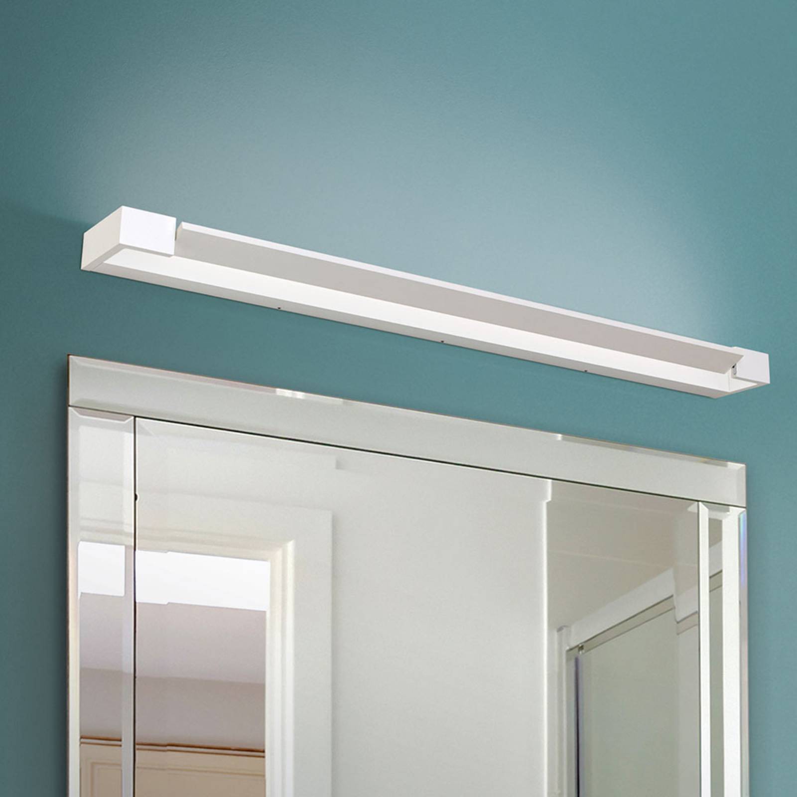 ORION LED-spegellampa Marilyn, vit, lutbar 90 cm
