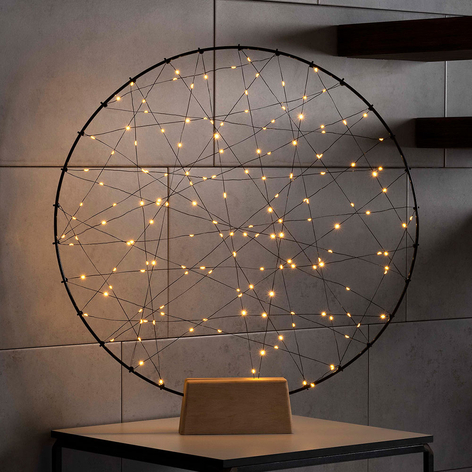 LED sfeerlamp metalen silhouet ring voor binnen