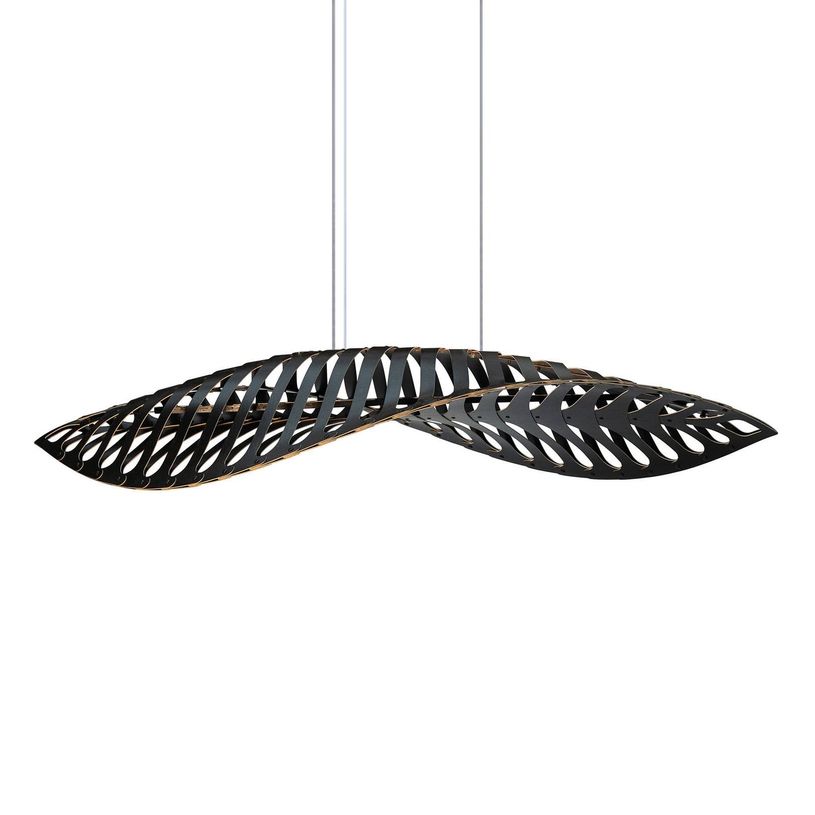 david trubridge Wooden Pendant Light - Living / Dining Room - Hanging Light - dimmable - Design - Black