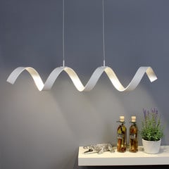 Helix LED rippvalgusti, valge-hõbedane