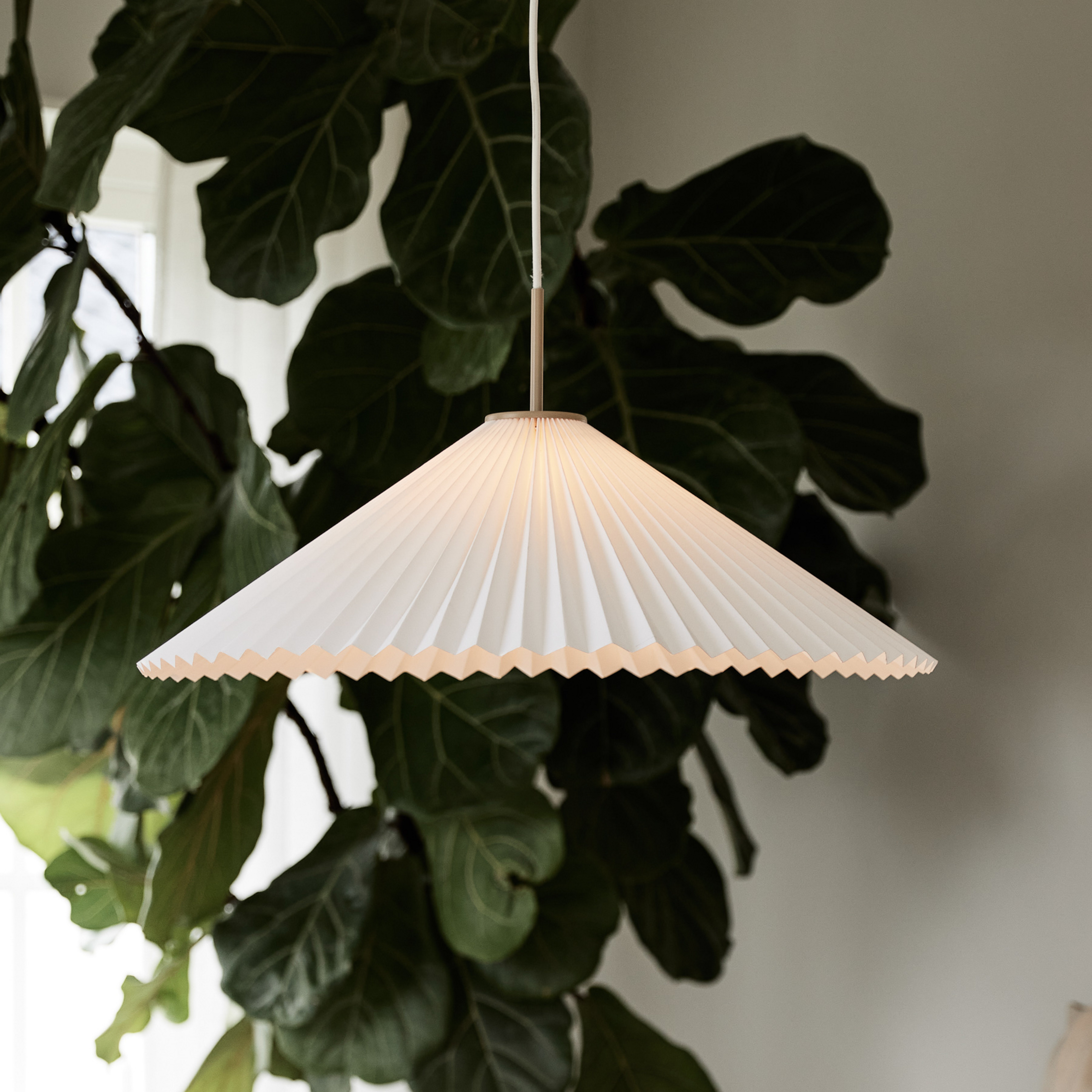 PR Home Hängeleuchte Dora, Ø 60 cm, Papier, weiß