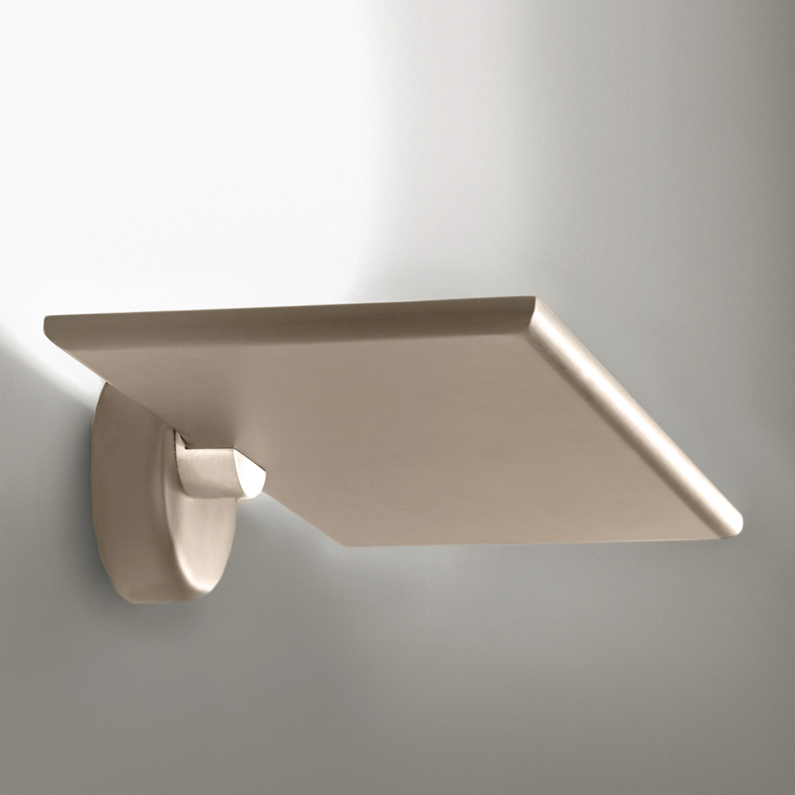 ICONE GiuUp LED wall uplighter 20 W, dove grey, for Living / Dining Room, aluminium, 20 W, energy efficiency: A+, W: 30.2 cm