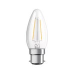 Κερί LED OSRAM B22d Classic 827 4.8W διαφανές