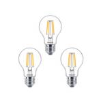 3-pack Bec LED 4W (470lm) Filament E27 - Philips