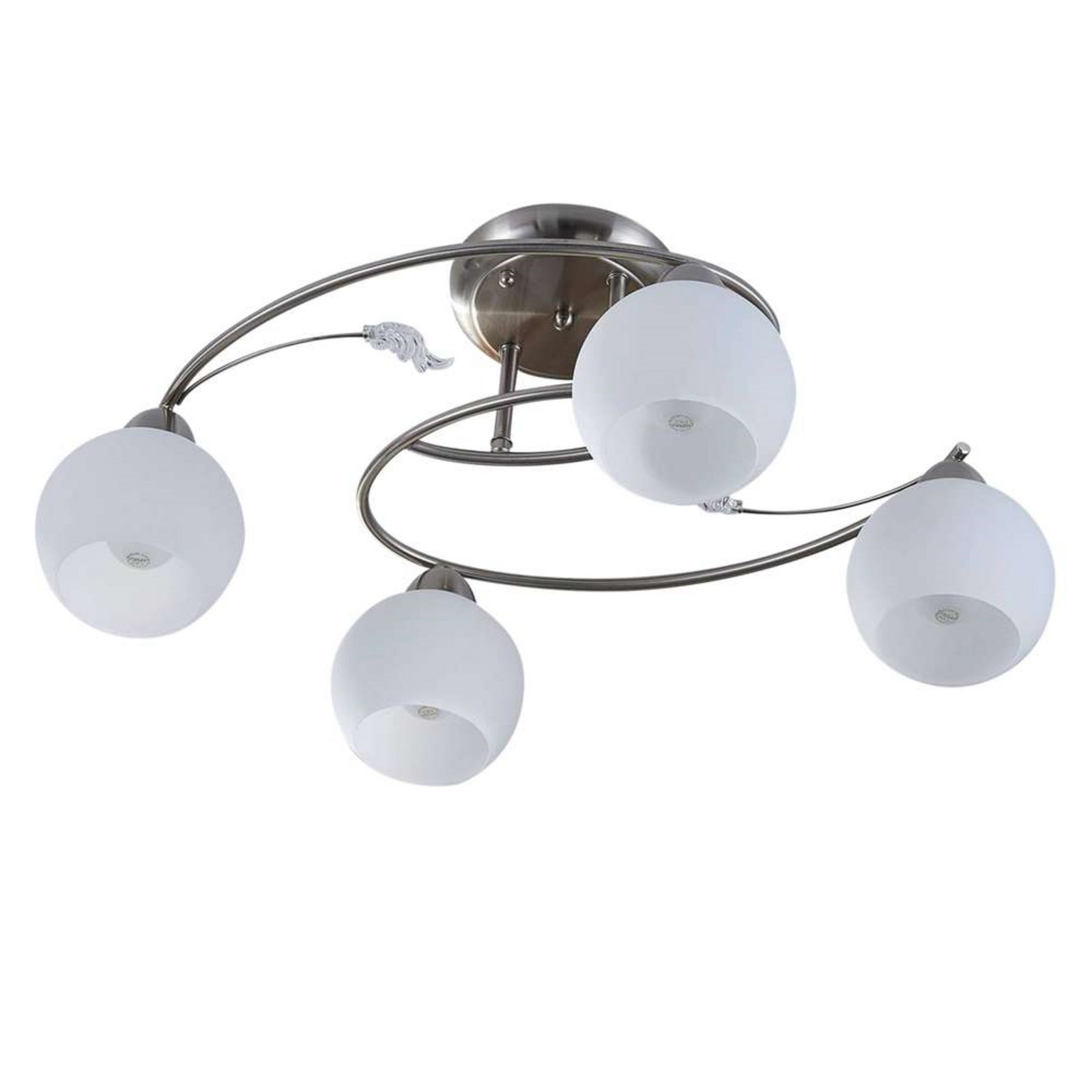 Svean 4 Stropní Lampa White/Nickel - Lindby