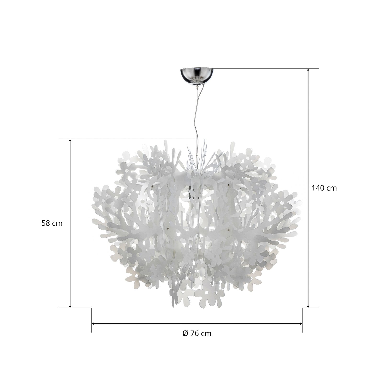 Fiorella Taklampa M Vit - SLAMP