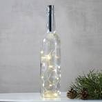 Cadena de luces para botellas Dew Drops 75cm plata
