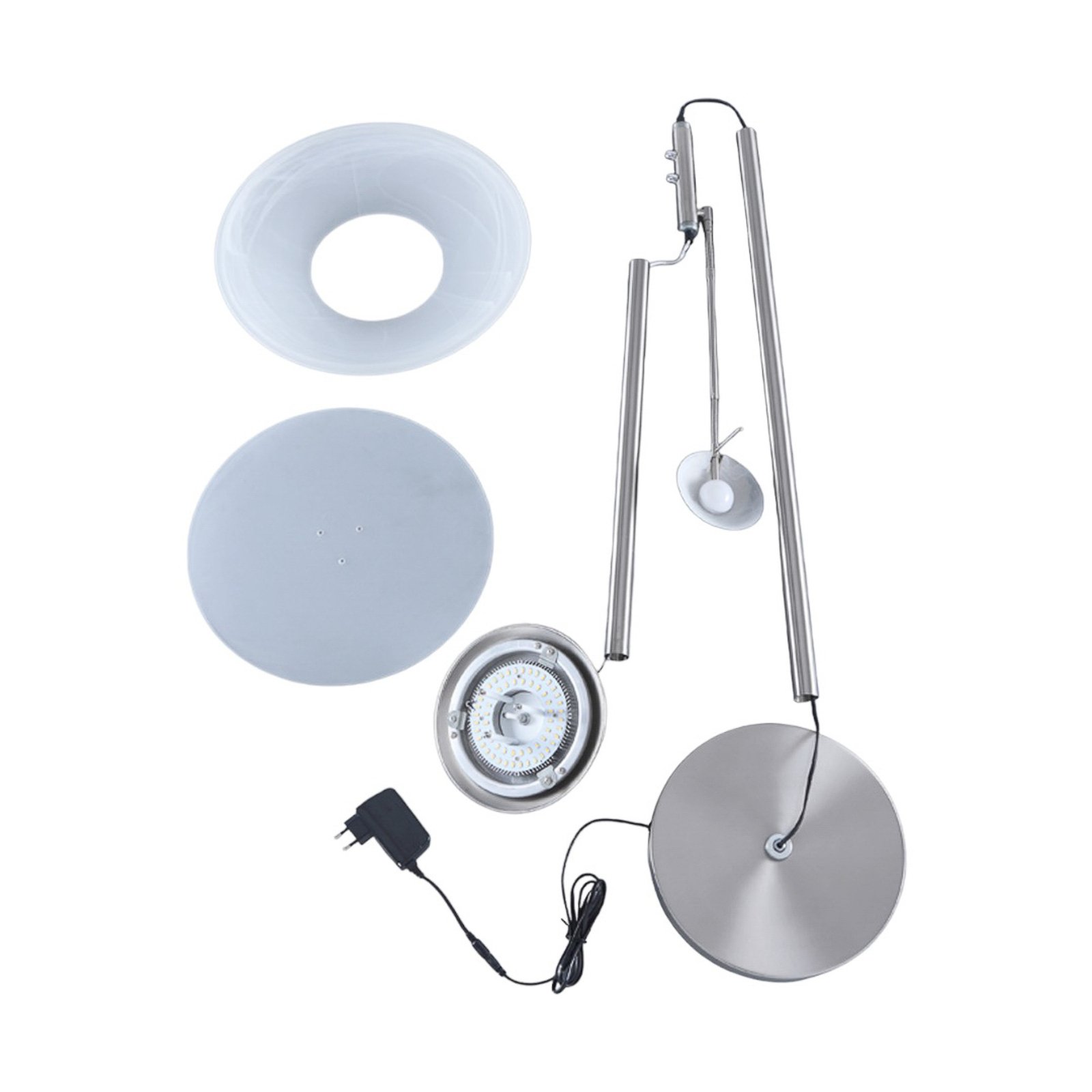 Ragna LED Gulvlampe Nickel - Lindby