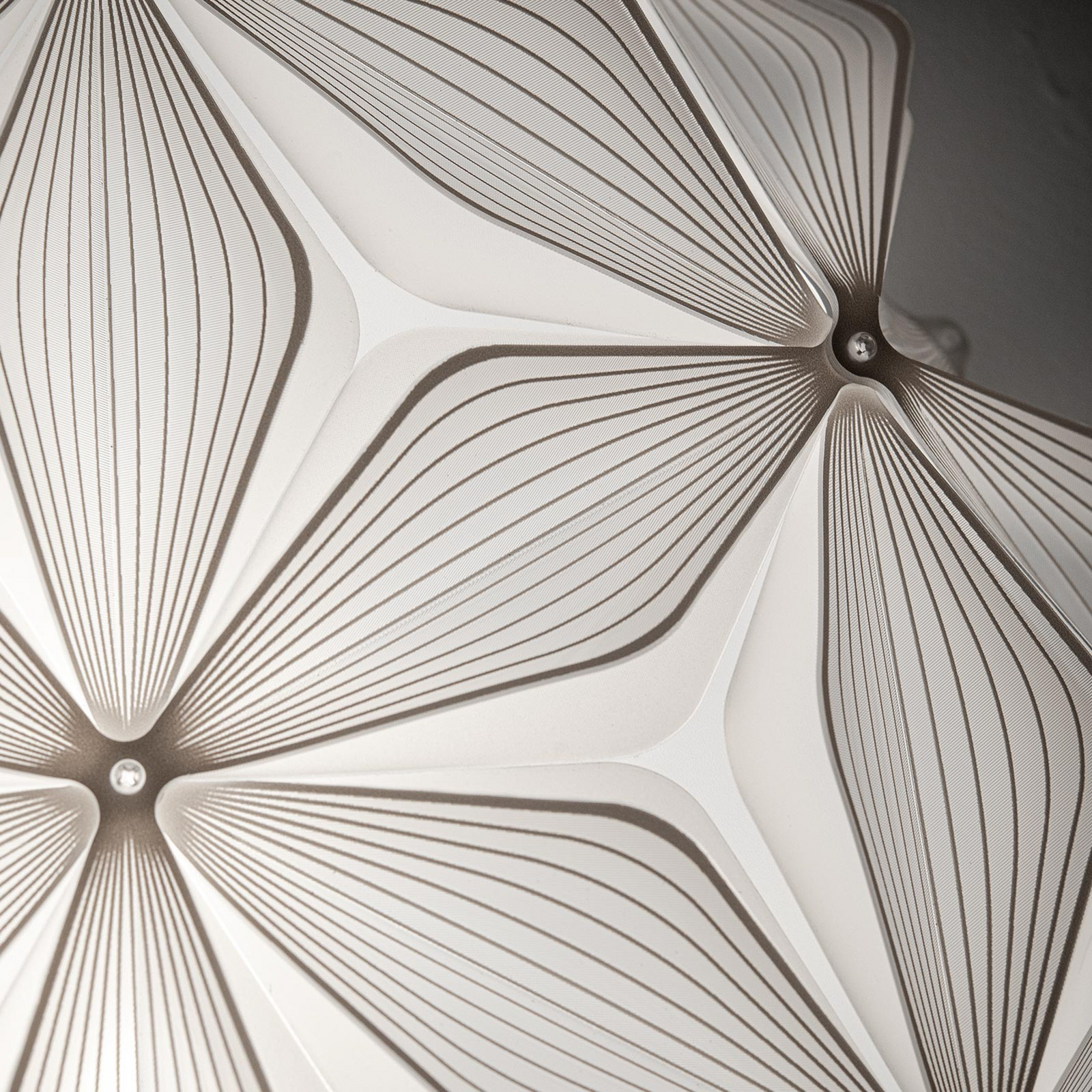 C'EST LA VIE Pendelleuchte, weiß/Kabel klar, Ø 53 cm - Slamp