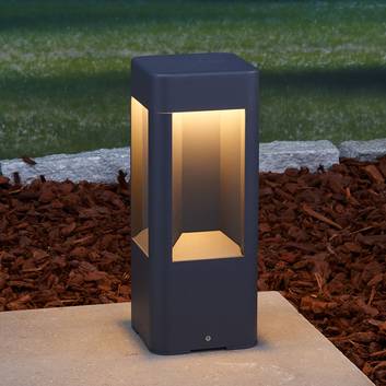 LED-sokkellampe Annika av aluminium, 30 cm