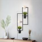 Envostar Hyacinth wall light with 2 flower pots