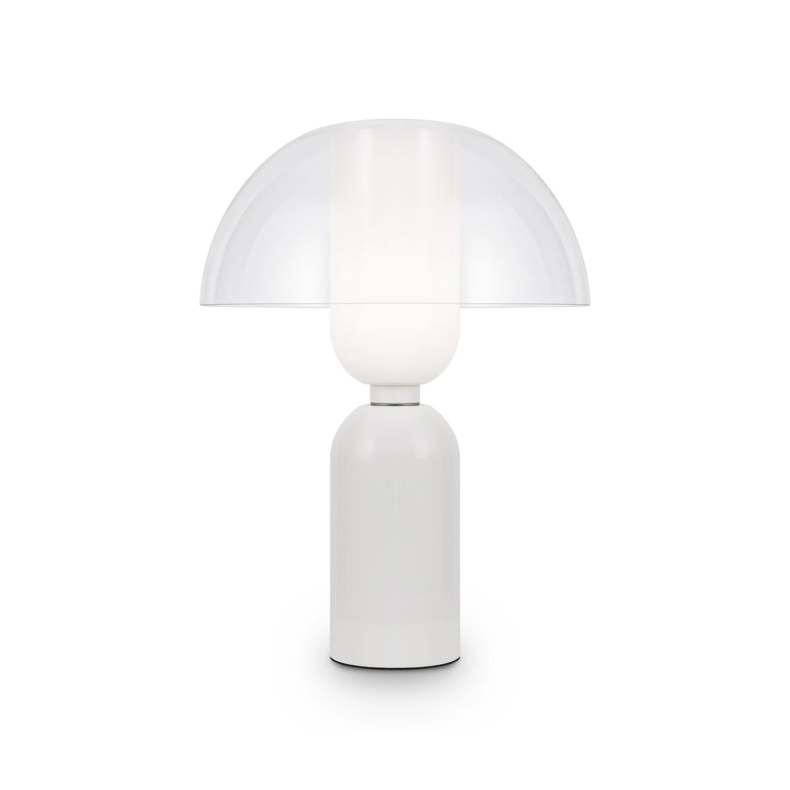 Maytoni Memory bordlampe, hvit, høyde 42 cm, keramikk