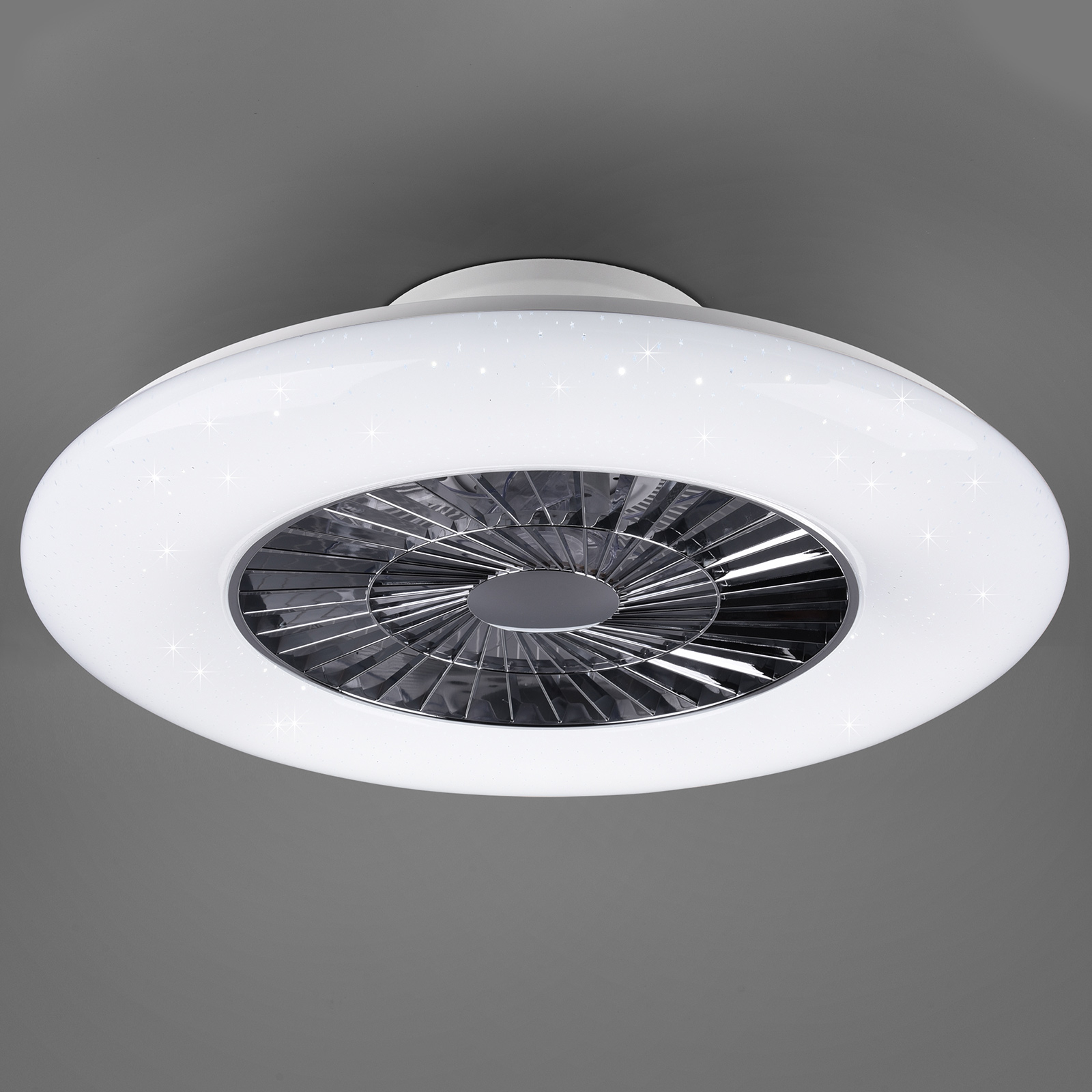 Visby LED-loftventilator, Ø 60 cm, Tunable White