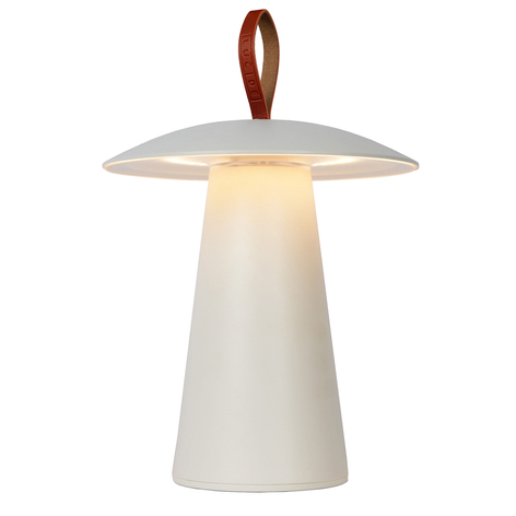 Tischlampe La Donna aus Alu mit Akku