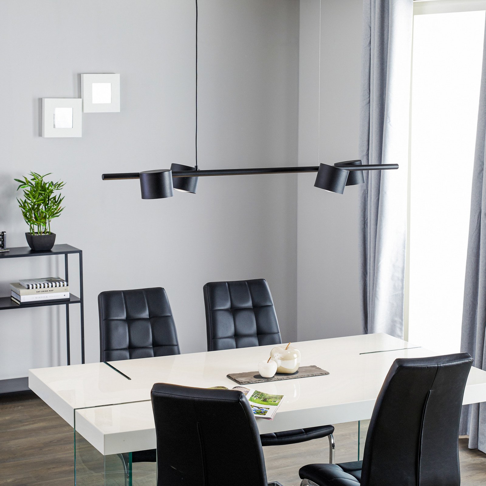 ALDEX 1047 lampă suspendată patru surse negru - Camera de zi / sufragerie - modern - Metal