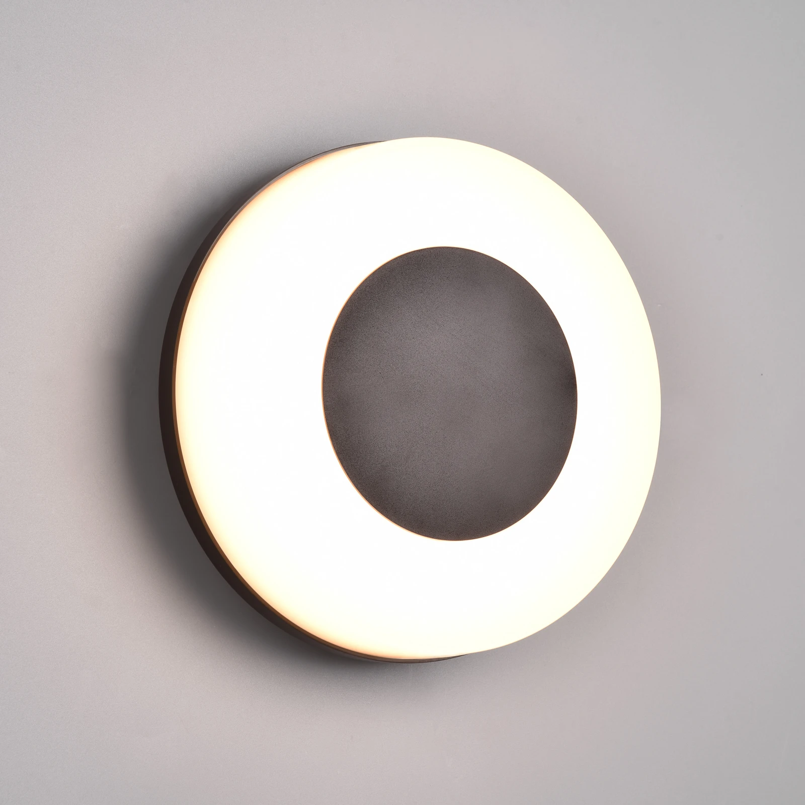 LED-Außenwandleuchte Morena, schwarz, IP54, CCT, Kunststoff