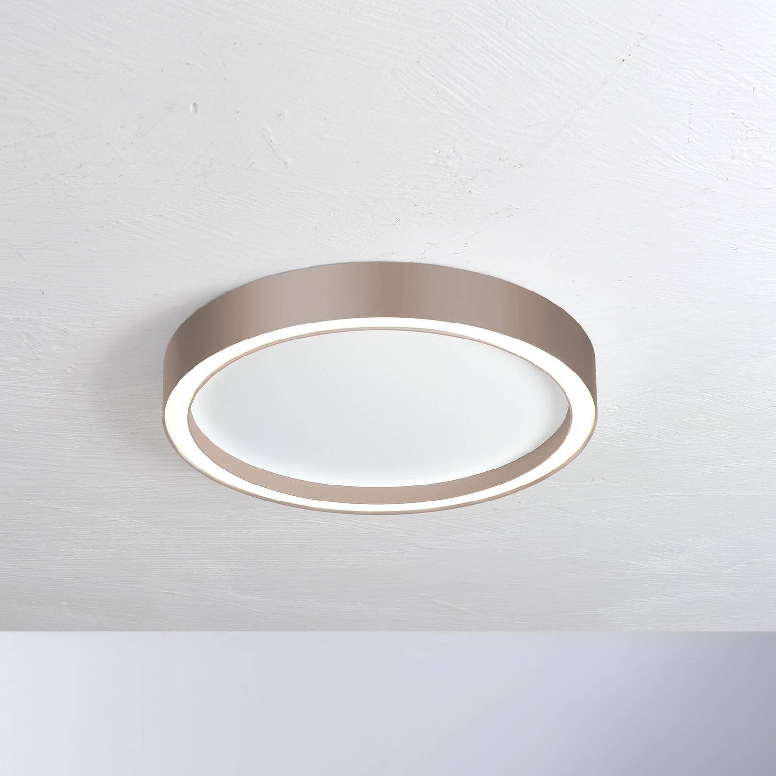 Bopp Aura LED-Deckenleuchte Ø 30cm weiß/taupe günstig online kaufen