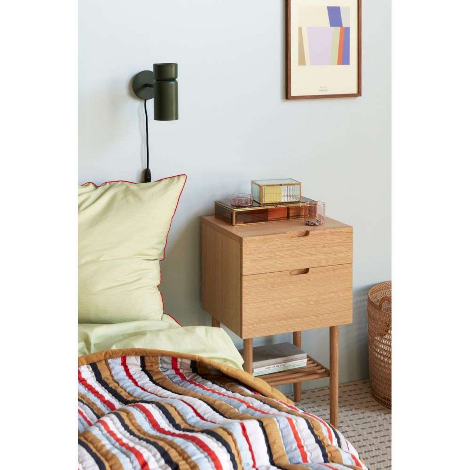 Acorn Bed Side Table Natural - Hübsch