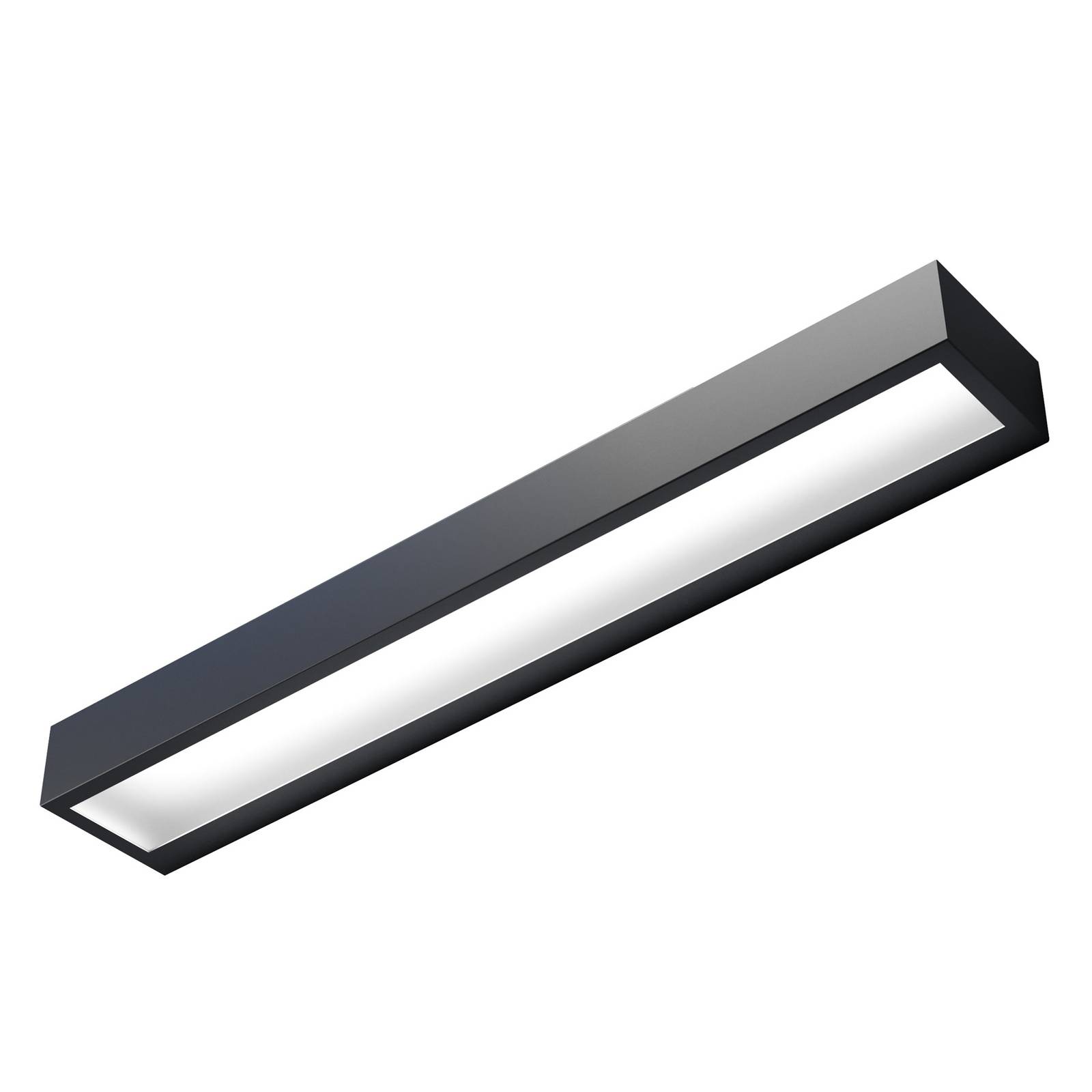LED-Wandleuchte Mera, Breite 40cm, schwarz, 4000K
