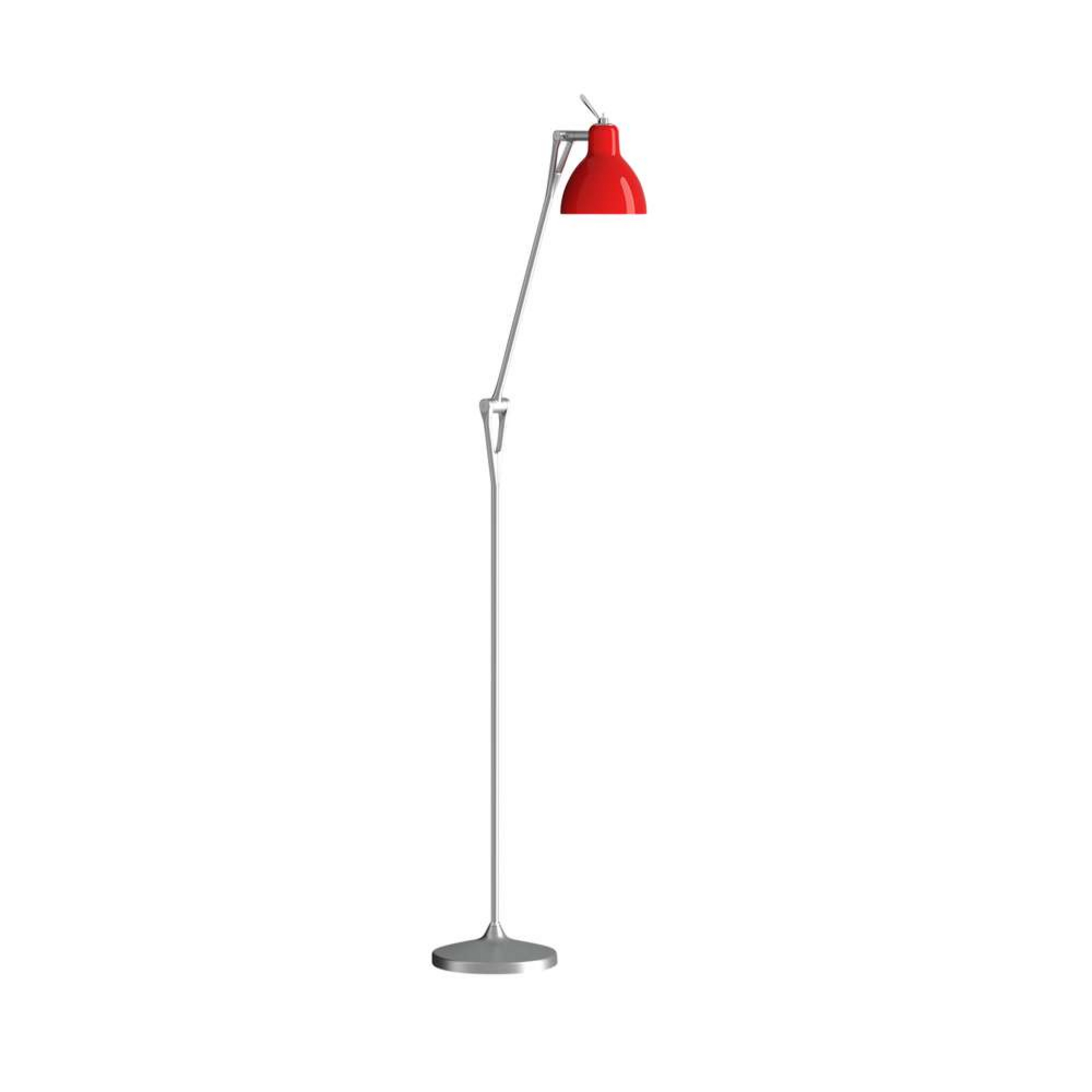 Luxy F1 Staande Lamp Alu/Rood - Rotaliana
