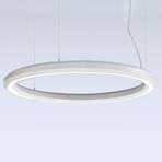 LED viseća svjetiljka Materica donji Ø 90 cm bijela