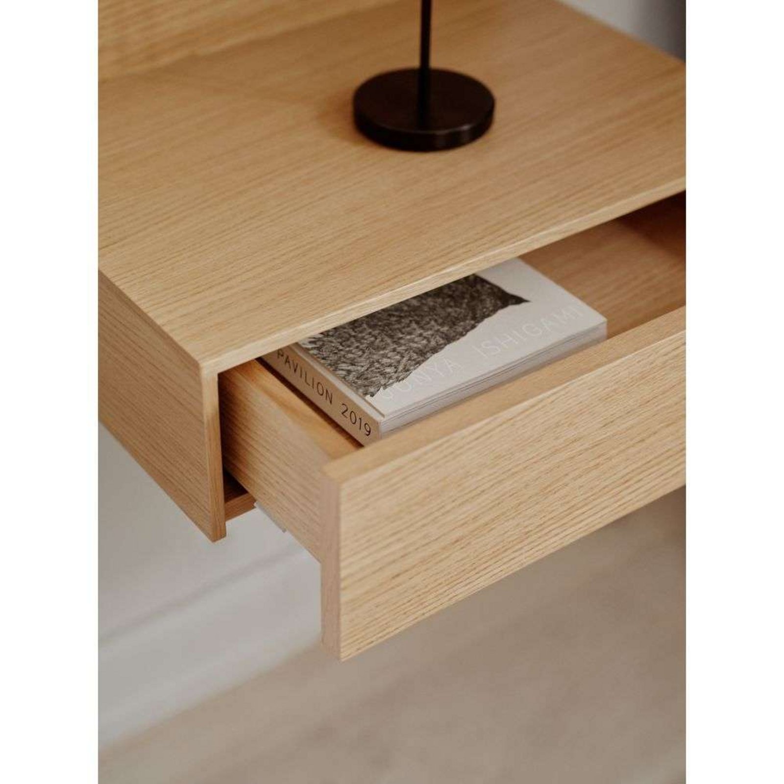 Tana Wall Mounted Nightstand Oak - New Works